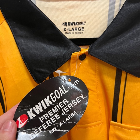 NWT Yellow Sport’s Jersey Kwik Goal Sz XL - Picture 2 of 3